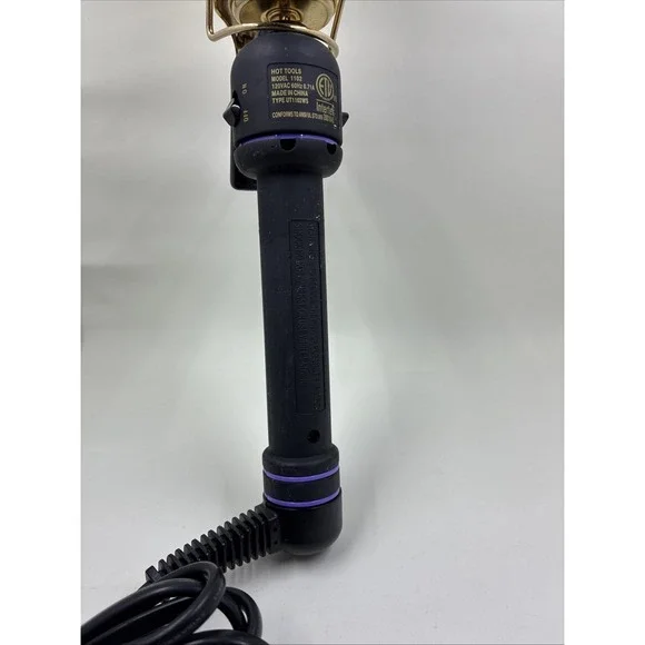 Hot Tools Professional 1-1/2 Gold Hair Curling Iron Mod. HT1102XL - Picture 8 of 9